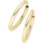Goldene Streetwear Luigi Merano Creolen aus Gold 14K für Damen 