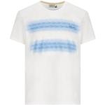 Weiße Print Ethno Luis Trenker T-Shirts aus Baumwolle für Herren Größe L 