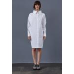 Weiße Elegante Luxaa Bio Knielange Frühlingskleider Deutschland aus Baumwolle maschinenwaschbar für Damen Größe S 