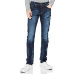 Reduzierte Blaue MAC Straight Leg Jeans aus Elastan für Herren Größe XXL Weite 31, Länge 32 