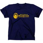Macgyver Kult T-Shirt Fanshirt TV-Serie, navy, M