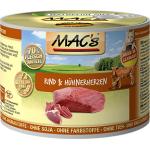 MAC's Cat Fleischmenü Rind und Hühnerherzen 6x200g