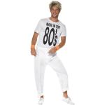 Weiße Smiffys Meme / Theme Halloween 80er Jahre Kostüme aus Polyester für Herren Größe M 