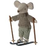 Maileg - Spielfigur Winter Mouse - Big Brother (13cm) Mit Ski