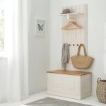 Reduzierte Weiße Maison Belfort Lillehammer Garderoben Sets aus Massivholz 
