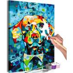 Malen nach Zahlen - Hund (Porträt) 40x60 cm