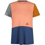 Rosa Color Blocking Maloja T-Shirts Orangen aus Merinowolle für Damen Größe S 