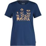 Blaue Maloja T-Shirts aus Polyester für Damen Größe L 