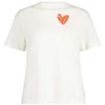 Beige Maloja T-Shirts aus Baumwolle für Damen Größe L 