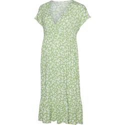 MAMALICIOUS Damen Kleid 'Helen' hellgrün / weiß, Größe XS, 15930933