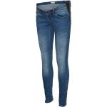 Blaue MAMA LICIOUS Slim Jeans aus Denim für Damen 
