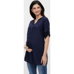Reduzierte Blaue MAMA LICIOUS Blusen für Schwangere aus Viskose für Damen Größe XS 