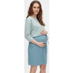 Blaue MAMA LICIOUS Kleider für Schwangere aus Jersey für Damen Größe S 