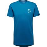 Blaue Mammut Massone Bio T-Shirts aus Baumwolle für Herren Größe S 