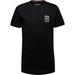 Schwarze Mammut Massone Bio T-Shirts aus Baumwolle für Herren Größe M 