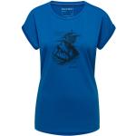 Blaue Mammut Nachhaltige T-Shirts aus Baumwolle für Damen Größe XL 