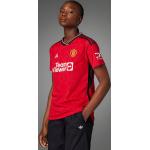 Rote adidas Manchester United Fußballtrikots für Damen Größe XL 