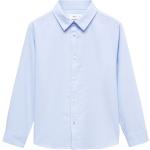 Hellblaue Langärmelige Kinderhemden aus Baumwolle für Jungen Größe 122 