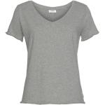 Graue Marc O'Polo V-Ausschnitt V-Shirts aus Jersey für Damen Größe XS 