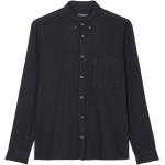 Mitternachtsblaue Langärmelige Marc O'Polo Bio Nachhaltige Button Down Hemden aus Baumwolle für Herren Größe L 