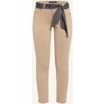 Sandfarbene Marc O'Polo Slim Jeans aus Lyocell für Damen Größe XS 