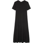 Reduzierte Schwarze Kurzärmelige Marc O'Polo Maxi Nachhaltige Kleider mit Ärmel aus Jersey für Damen Größe M 