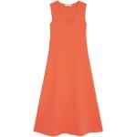 Orange Marc O'Polo Wadenlange | Midi Frühlingskleider Orangen aus Jersey für Damen Größe M 