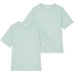 Hellblaue Klassische Kurzärmelige Marc O'Polo Bio Kurzarm Unterhemden aus Baumwolle für Herren Größe S 