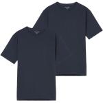 Mitternachtsblaue Klassische Kurzärmelige Marc O'Polo Bio Kurzarm Unterhemden aus Baumwolle für Herren Größe M 
