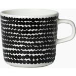 Schwarze Marimekko Siirtolapuutarha Kaffeetassen 200 ml aus Keramik 