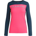 Reduzierte Pinke Langärmelige Martini Sportswear Damenfunktionsshirts aus Baumwolle Größe M 