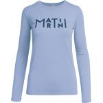 Blaue Langärmelige Atmungsaktive Martini Sportswear Longsleeves & Langarmshirts für Damen Größe S 