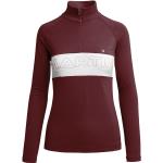 Rote Langärmelige Martini Sportswear Longsleeves & Langarmshirts Alpen aus Elastan für Damen Größe S 