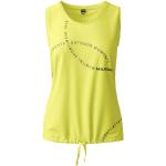 Gelbe Ärmellose Martini Sportswear Damenfunktionsshirts aus Polyester Größe M 