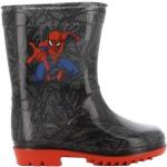 Dunkelgrau Spiderman Stiefel aus PVC Größe 25 