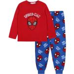 Rote Klassische Langärmelige Spiderman Kinderpyjamas & Kinderschlafanzüge für Jungen 2 Teile 