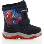 Marineblaue Spiderman Winterstiefel & Winter Boots Klettverschluss wasserabweisend für Kinder Größe 29 