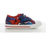 Marineblaue Spiderman Sneaker mit Klettverschluss Klettverschluss aus Baumwolle für Kinder Größe 30 