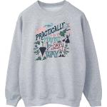 Mary Poppins, Damen, Pullover, Practically Perfect In Every Way Sweatshirt, Grau, (S)