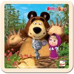 Mascha und der Bär Kinderpuzzles Tiere aus Holz für 2 bis 3 Jahre 