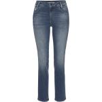 Blaue MAVI Straight Leg Jeans für Damen Weite 27, Länge 30 