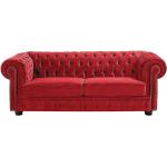 Rote Chesterfield Sofas aus Polyester für 2 Personen 