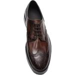 Schwarze Vintage Derby Schuhe für Herren 