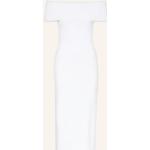 Weiße Ärmellose Max Mara Studio Wasserfall-Ausschnitt Taillierte Kleider aus Viskose für Damen Größe S 