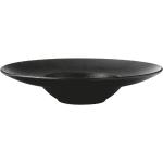 Maxwell & Williams AX0287 Caviar Black Suppenteller, Teller tief, Ø 28 cm, Keramik, schwarz