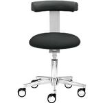 Schwarze Mayer Sitzmöbel ergonomische Hocker aus Metall stapelbar 