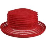 Rote Maritime Mayser Nachhaltige Traveller Hüte aus Stroh für Damen Einheitsgröße 