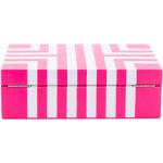 Rosa Schmuckboxen aus Veloursleder für Damen 