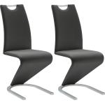 Schwarze Moderne MCA furniture Schwingstühle aus Kunstleder 2 Teile 