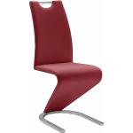 Rote Moderne MCA furniture Schwingstühle aus Kunstleder 6 Teile 